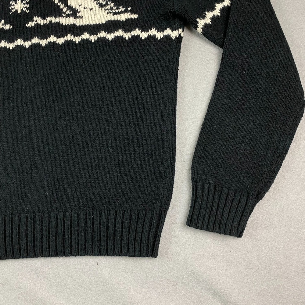 90's Polo Ralph Lauren Cashmere Ski Knit Sweter V Neck Vintage Fits Large - Picture 7 of 13